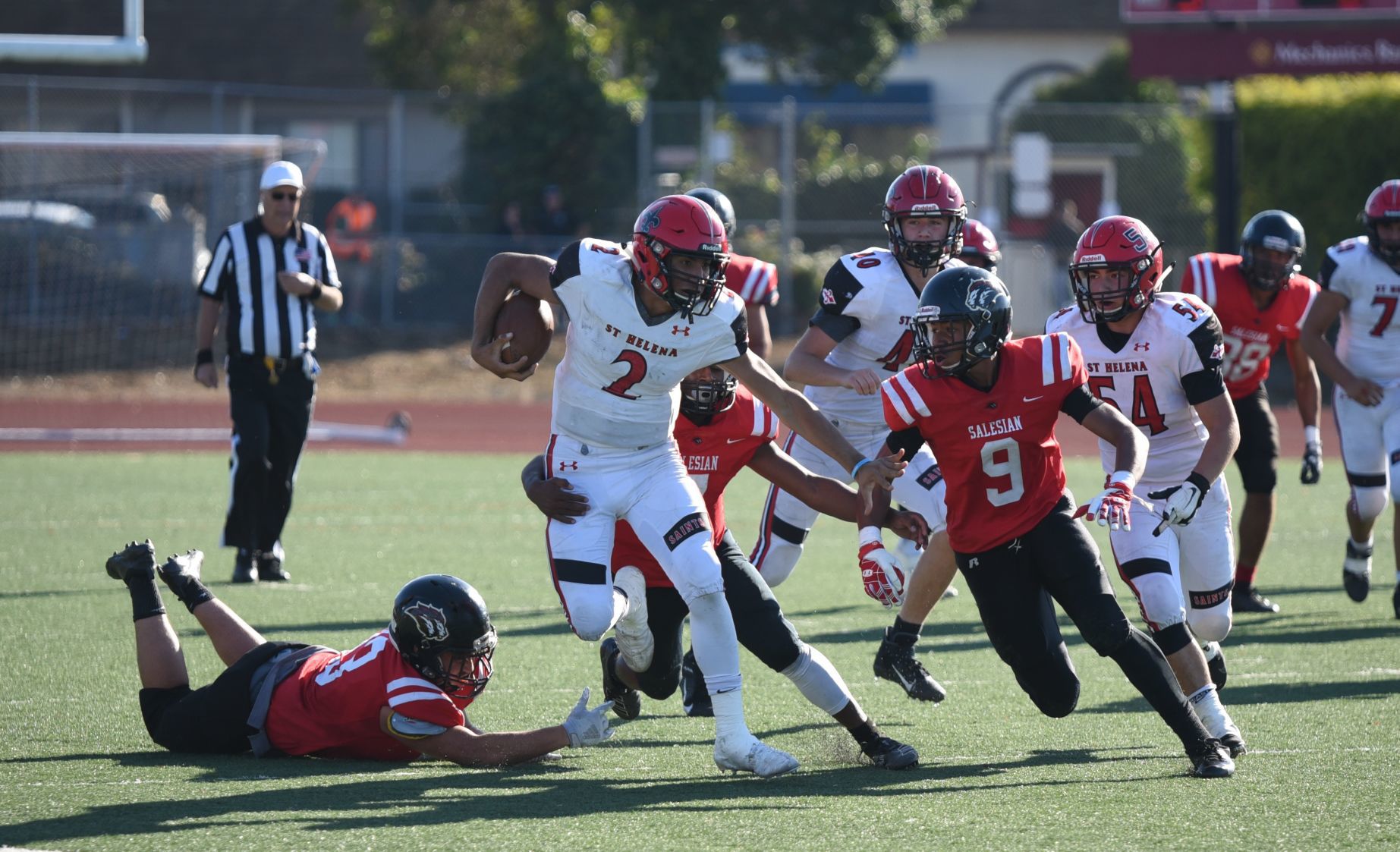 St. Helena vs. Salesian football playoffs